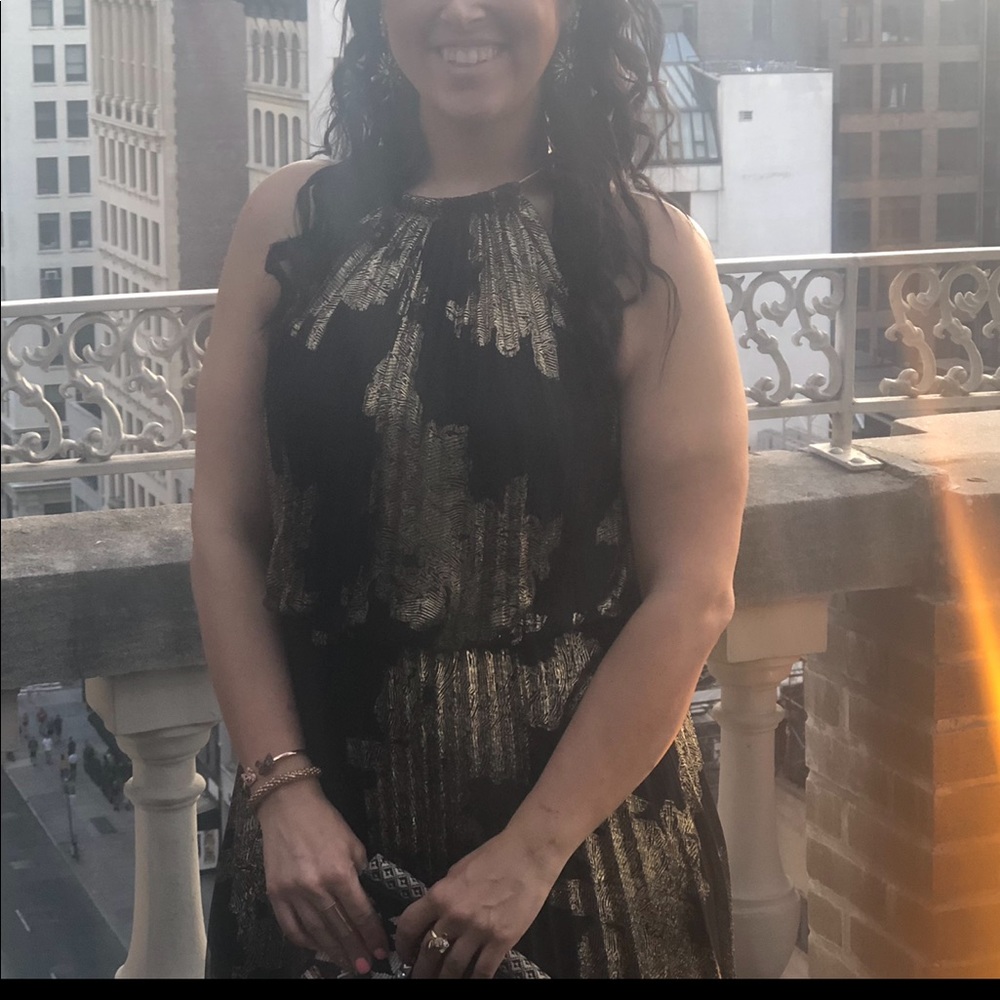 COPY - Black and gold maxi gown